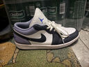 耐克NIKE緩震籃球鞋男喬丹AJ1 JORDAN1運(yùn)動(dòng)鞋 553558-145紫白45 曬單實(shí)拍圖