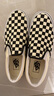 VANS范斯官方 經(jīng)典款Slip-On經(jīng)典一腳蹬鞋帆布鞋 黑白棋盤(pán)格  40  曬單實(shí)拍圖