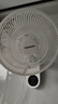 長虹（ChangHong）壁扇壁掛式電風(fēng)扇家用小型廚房衛(wèi)生間免打孔安裝掛墻壁式空氣循環(huán)風(fēng)扇 白色遙控 加大款【免釘膠】 曬單實拍圖
