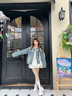 Semir包頭洞洞鞋女2025夏季新款厚底涼拖女SSM252013 白色 35-36  曬單實(shí)拍圖