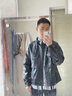 安初夏春秋新款寬松皮夾克男帥氣套裝韓版潮牌機車服皮衣外套痞帥三件套 皮衣+德絨+西褲【三件套】 XL 曬單實拍圖