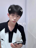 輕依縵美式短袖t恤男polo衫半拉鏈正肩短袖學(xué)生青少年高中男生半袖夏季 白色 L 【建議100-115斤】 曬單實(shí)拍圖