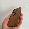 鯨咖適用蘋(píng)果16promax手機殼新款真皮皮套iPhone15Pro鏡頭全包防摔14plus高級感男士商務(wù)超薄13情侶女 漏標皮紋【棕色】鏡頭全包_耐磨 iPhone16Pro 曬單實(shí)拍圖