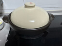 康舒（KANGSHU）砂鍋家用耐高溫陶瓷燉鍋干燒不裂耐熱古沙鍋燉雞燉鴨煲湯瓦鍋湯鍋 黑色2200ML耐熱古砂鍋 曬單實拍圖