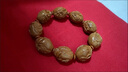 橄欖核金蟾手串手工雕刻鐵核八寶金蟬橄欖胡核雕文玩招財金蟬手鏈 1.9*2.3cm（手串款） 曬單實(shí)拍圖