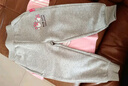 巴布豆兒童套裝春秋寶寶衣服中小童可愛(ài)童趣假兩件上衣女童休閑兩件套 紫 臥趴小麗+米白 櫻桃巴布妮X 100 cm 曬單實(shí)拍圖