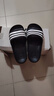阿迪達斯（adidas）男女同款涼拖鞋ADILETTE AQUA舒適EVA底防滑耐磨沙灘運動(dòng)一字拖鞋 G15890黑白三條紋 40.5 (250mm) 曬單實(shí)拍圖