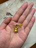 18K金項(xiàng)鏈女925純銀鍍黃金鏈子鎖骨鏈彩金素鏈掛繩細(xì)頸鏈生日禮物 閃O鏈 50CM 曬單實(shí)拍圖