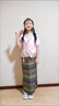 G.DUCKKIDS三月三少數民族演出服漢服女童套裝兒童傣族服裝幼兒園西雙版納服 粉色 110 尺碼4~5歲【100-110cm】cm 曬單實(shí)拍圖