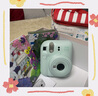 富士 instax立拍立得mini12一次成像相機傻瓜旅游照相機 薄荷綠 影像花室標配套裝 曬單實(shí)拍圖
