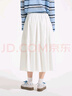 熱風半身裙女2025年夏季新款女士口休閑百搭時尚度假甜美半裙子 04白色 S 曬單實拍圖