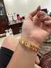 鑫貝怡珠寶黃金手牌999足金彈力繩手鏈女簡(jiǎn)單大方年輕款生日禮物送老婆驚喜 黃金彈力手鐲13.61克 曬單實(shí)拍圖