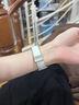 方哲品牌原裝適用蘋(píng)果表帶iwatch磁吸s9真皮s10手表帶iwatch8/7/6/5/4/se輕奢女款 【白色】荔枝紋折疊|磁吸扣便捷佩戴 適用iwatch10【42MM表盤(pán)】 曬單實(shí)拍圖