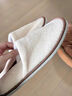 斐月伽一次性拖鞋加厚秋冬季男女家用酒店室內待客拖鞋旅行民宿便攜拖鞋 升級防滑鞋底2雙裝-米白 曬單實(shí)拍圖