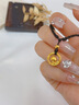中國黃金（CHINA GOLD）黃金項鏈女士足金小靈蛇項鏈純金新年七夕情人節禮物送女友老婆 足金小靈蛇項鏈約0.4g 曬單實(shí)拍圖