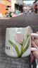 馳諾2023新款郁金香高顏值陶瓷杯子家用早餐創(chuàng)意馬克杯女情侶咖啡水杯 珠光郁金香淺粉 單杯 曬單實拍圖