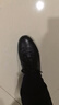 奧康（Aokang）休閑皮鞋系帶舒適軟底百搭駕車豆豆鞋黑色41碼 曬單實拍圖