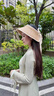 Siggi空頂草帽女春夏新款拉菲草帽防紫外線(xiàn)太陽(yáng)帽海邊度假遮陽(yáng)帽 曬單實(shí)拍圖