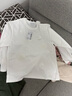 UR2025秋季新款女裝立體花朵珠片寬松長(cháng)袖T恤UYU450019 本白 (偏寬松) S 曬單實(shí)拍圖