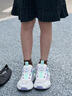 Skechers兒童流星體訓鞋老爹鞋旋鈕運動(dòng)鞋春秋輕便透氣303972L/405314L 女童/白色/薰衣草色/WLV 33 曬單實(shí)拍圖