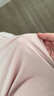 Mom Jane哺乳睡裙孕婦裙莫代爾帶胸墊待產(chǎn)裙春夏季薄款產(chǎn)檢裙家居產(chǎn)后喂奶 柔霧粉（半固定罩杯） XL 曬單實(shí)拍圖