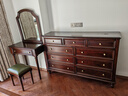 方寸毫厘美式斗柜純實(shí)木家具復古做舊斗櫥臥室電視柜多抽屜儲物柜櫻桃木 純全實(shí)木櫻桃木九斗柜1.5米 深咖色 曬單實(shí)拍圖