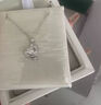 S999足銀夢(mèng)幻心月愛(ài)心流蘇項鏈女生精致感星月鎖骨鏈七夕情人節 夢(mèng)幻星月項鏈-品牌禮盒 曬單實(shí)拍圖