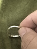 六福珠寶鉑950泥鰍背素圈鉑金戒指情侶男女款對戒單只 計(jì)價(jià) L04P0001DS 19號-6.39克(含工費(fèi)486元) 男款 曬單實(shí)拍圖