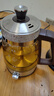 容聲（RONGSHENG）煮茶器燒水壺全自動(dòng)蒸汽煮茶壺泡茶壺玻璃電水壺智能蒸茶器蒸茶壺養(yǎng)生花茶壺 1L 304鋼帶單濾網(wǎng)咖啡色 曬單實(shí)拍圖