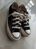 匡威（Converse）1970s男女鞋經(jīng)典三星標(biāo)低幫情侶帆布鞋運(yùn)動休閑板鞋學(xué)生鞋多巴胺 162058C 經(jīng)典低幫黑 36 /3.5 曬單實(shí)拍圖
