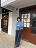 Calvin KleinJeans25春夏新款女士ck潮流翻卷袖口純棉牛仔夾克外套44B742G WBR-牛仔淺藍(lán) S 曬單實拍圖