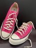 匡威（Converse）官方 1970S男女低幫帆布鞋火龍果粉亮粉色A07083C A07083C 37.5 曬單實(shí)拍圖