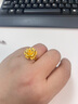 菜百首飾黃金戒指 女款百搭足金花朵戒指開(kāi)口指環(huán)可調(diào)節(jié) 計(jì)價(jià) HJ 黃金戒指 約8.49g 曬單實(shí)拍圖