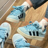 ADIDAS阿迪達斯originals CAMPUS 00s藍色舒適百搭低幫生活休閑運動(dòng)板鞋 JQ0741藍色 38 (235mm) 曬單實(shí)拍圖