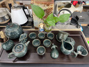 唐帕（TANGPA）秘青瓷景德鎮(zhèn)茶具套裝家用客廳送禮陶瓷功夫茶具茶杯整套茶壺泡茶 秘青瓷【灰藍(lán)款-15頭】 曬單實(shí)拍圖