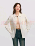 森馬（Semir）長(cháng)袖襯衫女冬中長(cháng)款寬松純棉燈芯絨純色襯衣簡(jiǎn)約溫柔通勤上衣 奶白10501 M 曬單實(shí)拍圖