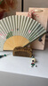 安提諾伯古風(fēng)扇子折扇中國風(fēng)梳子女套裝生日七夕情人節(jié)禮物送女友女生實用 荷塘月色扇梳套裝【古風(fēng)禮盒】 曬單實拍圖