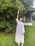 耀王兒童漢服女童中國風(fēng)古裝襦裙古風(fēng)古箏表演服6-12歲女孩唐裝MHK03 紫色 120 曬單實(shí)拍圖