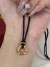 中國黃金（CHINA GOLD）乾坤圈平安扣黃金項(xiàng)鏈女足金吊墜七夕情人節(jié)禮物送女友老婆生日 [扭轉(zhuǎn)乾坤]足金平安扣吊墜+贈配繩 曬單實(shí)拍圖