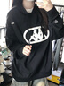 卡帕（Kappa）背靠背紅色衛(wèi)衣新款男女秋季新年針織運動休閑套頭衫K0EY2MT30D 曬單實拍圖