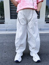 兜兜王國男童夏季薄款運動褲中大童休閑褲2025新款兒童長褲男孩彎刀工裝褲 灰色 150 cm 曬單實拍圖