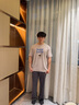 秋鹿睡衣男士純棉家居服套裝圓領(lǐng)套頭新款短袖長(zhǎng)褲兩件套可外穿居家服 曬單實(shí)拍圖