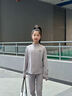 安德瑪（Under Armour）兒童套裝女大童針織休閑舒適運動(dòng)套裝春季運動(dòng)套裝251213176 鉛灰紫 160 曬單實(shí)拍圖