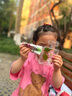 M.Latin童裝兒童T恤夏裝新款男女童大童潮酷印花冰氧酷涼感T恤 玫粉紅 120cm 曬單實(shí)拍圖