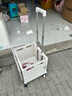得力（deli）超市購物車(chē)折疊小推車(chē)工具車(chē)拉貨搬運手拖車(chē)拉桿行李車(chē) 【65L】四輪普通款/可變向/白色 曬單實(shí)拍圖