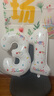 TaTanice 生日數(shù)字氣球3 生日場景布置生日派對裝飾拍照道具 32寸鋁膜氣球 曬單實拍圖
