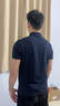 萊克斯頓七夕禮物短袖男【商場同款】夏季新款5A抗菌防螨polo衫t恤男 深藍(lán)色-純色款 均碼 L 曬單實(shí)拍圖