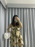 妙奕嘉性感泳衣女裙式連體2025年新款游泳衣顯瘦泡溫泉純欲海邊沙灘泳裝 連體裙式水墨蝴蝶泳衣 均碼 曬單實(shí)拍圖