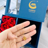 中國黃金（CHINA GOLD）四葉草黃金項鏈女足金愛(ài)心吊墜生日禮物送女友老婆結婚紀念日 精品禮盒 曬單實(shí)拍圖