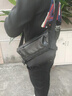 WOLF HORSE 單肩斜挎包男胸包郵差通勤包磁吸扣背包男士大容量運動騎行跨包 黑色 曬單實拍圖